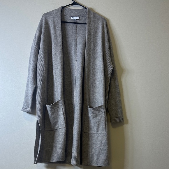Athleta Gray Open Front Cardigan - Picture 1 of 4